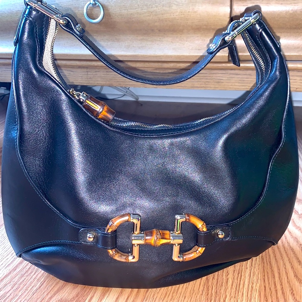 Authentic Vintage Gucci Bamboo Hobo Purse